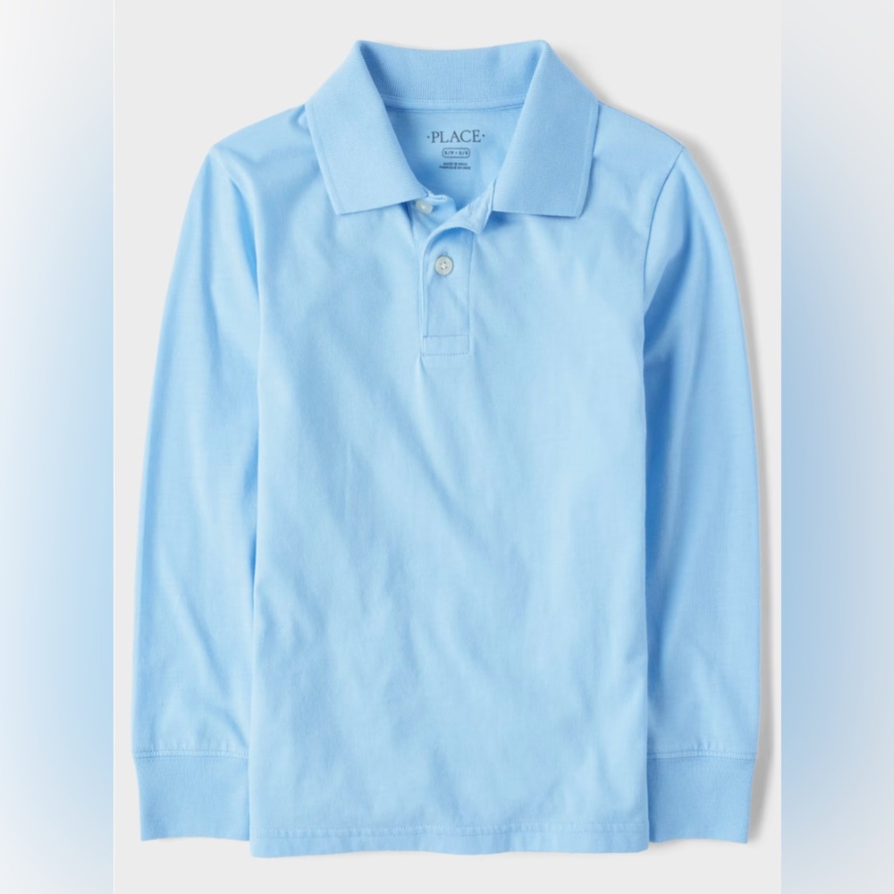 NWT The Children's Place Blue Polo Soft Cotton Casual Top